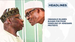 #EndSARS: Obasanjo blames Buhari for poor handling of #EndSARS protests and more