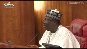 Edo Assembly Crisis: Senator Orker-Jev struggles to stop Senate takeover resolution