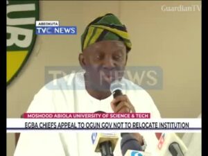 Egba chiefs appeal to Ogun governor not to relocate MAUSTECH