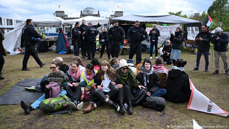 German police clear pro-Palestinian camp in Berlin