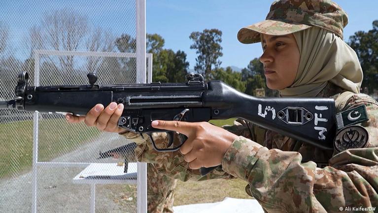 Pakistan’s female recruits take on robust military training
