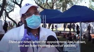 ‘Vaccine chasers’ stake out Los Angeles hospitals, hoping for shot
