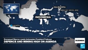 Mining and defence industries benefit from Macron's visit to Indonesia