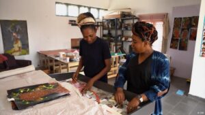 Meet Taiye Idahor in her Lagos studio