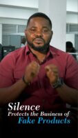 Silence protects the business of fake products